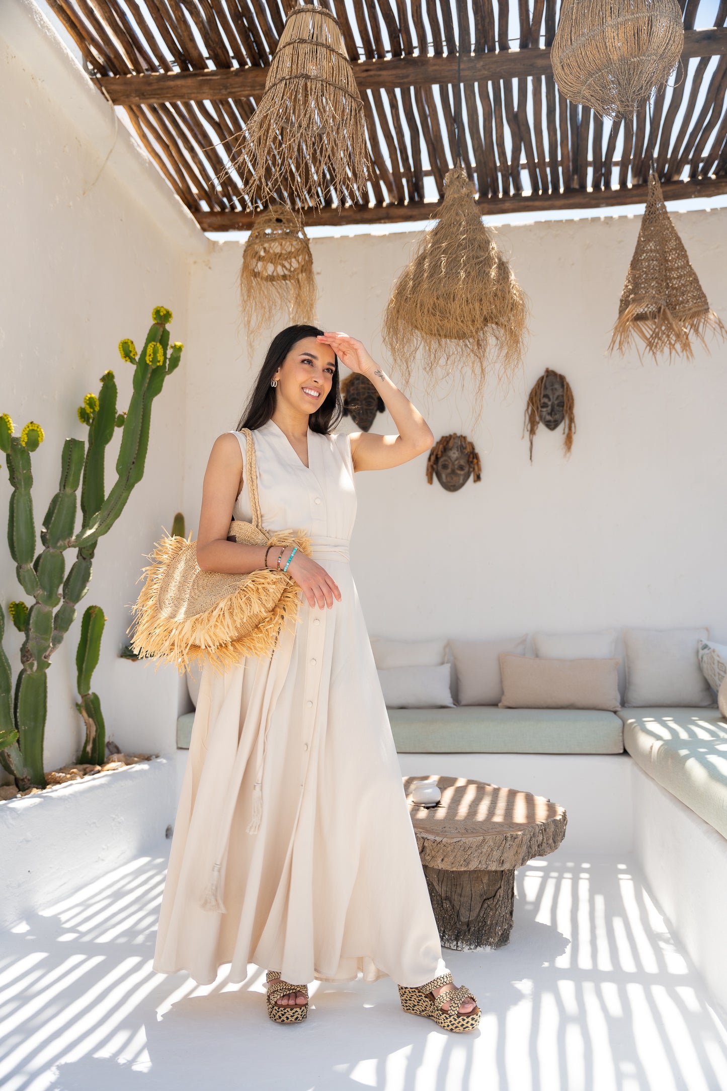 CHAMS RAFFIA BAG