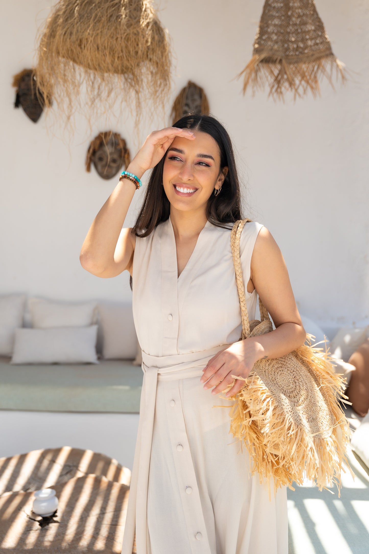 CHAMS RAFFIA BAG