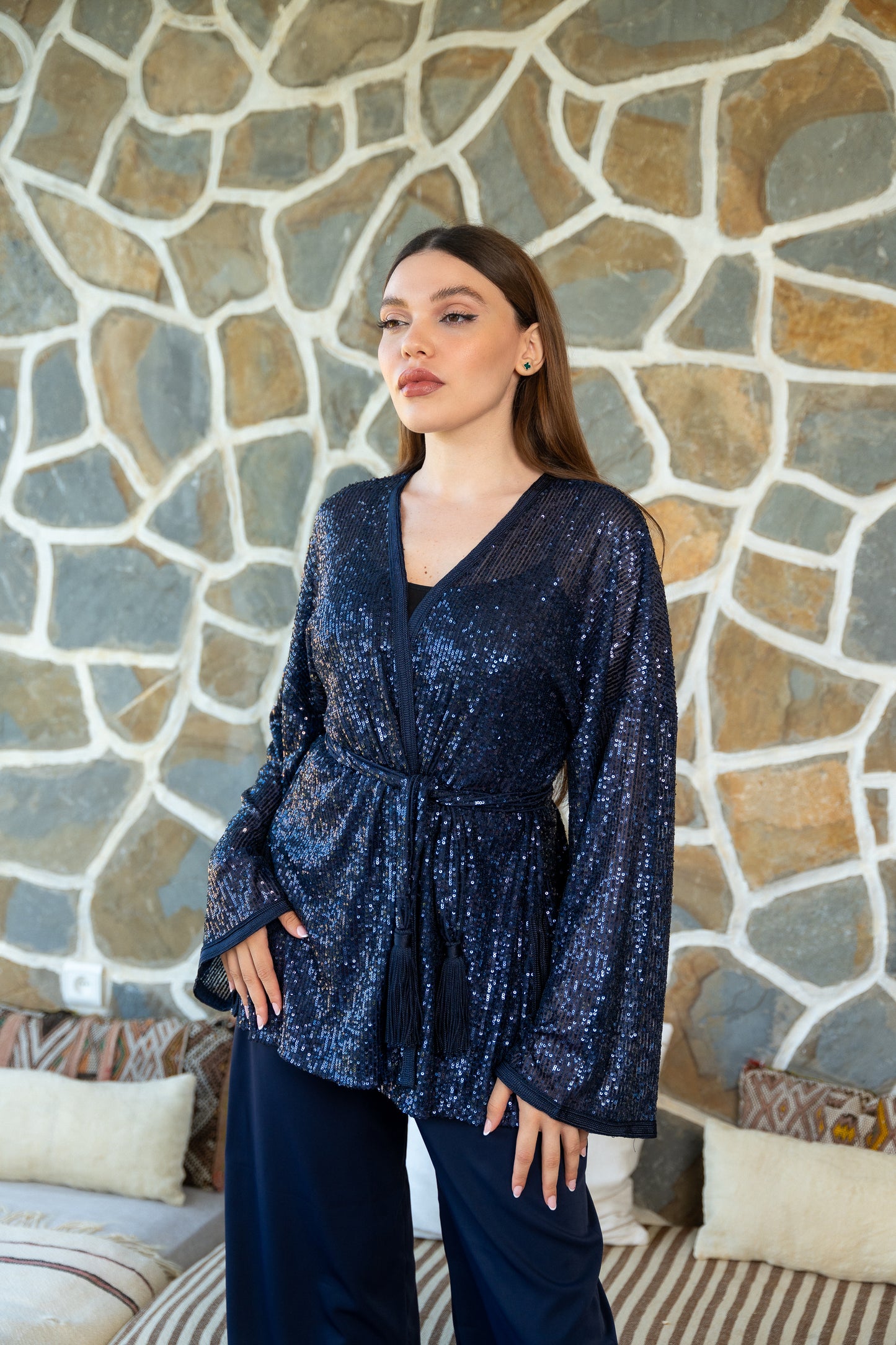 SEQUIN NAVY SET