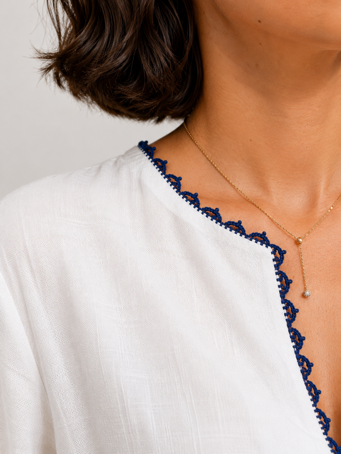 WHITE LINEN DRESS