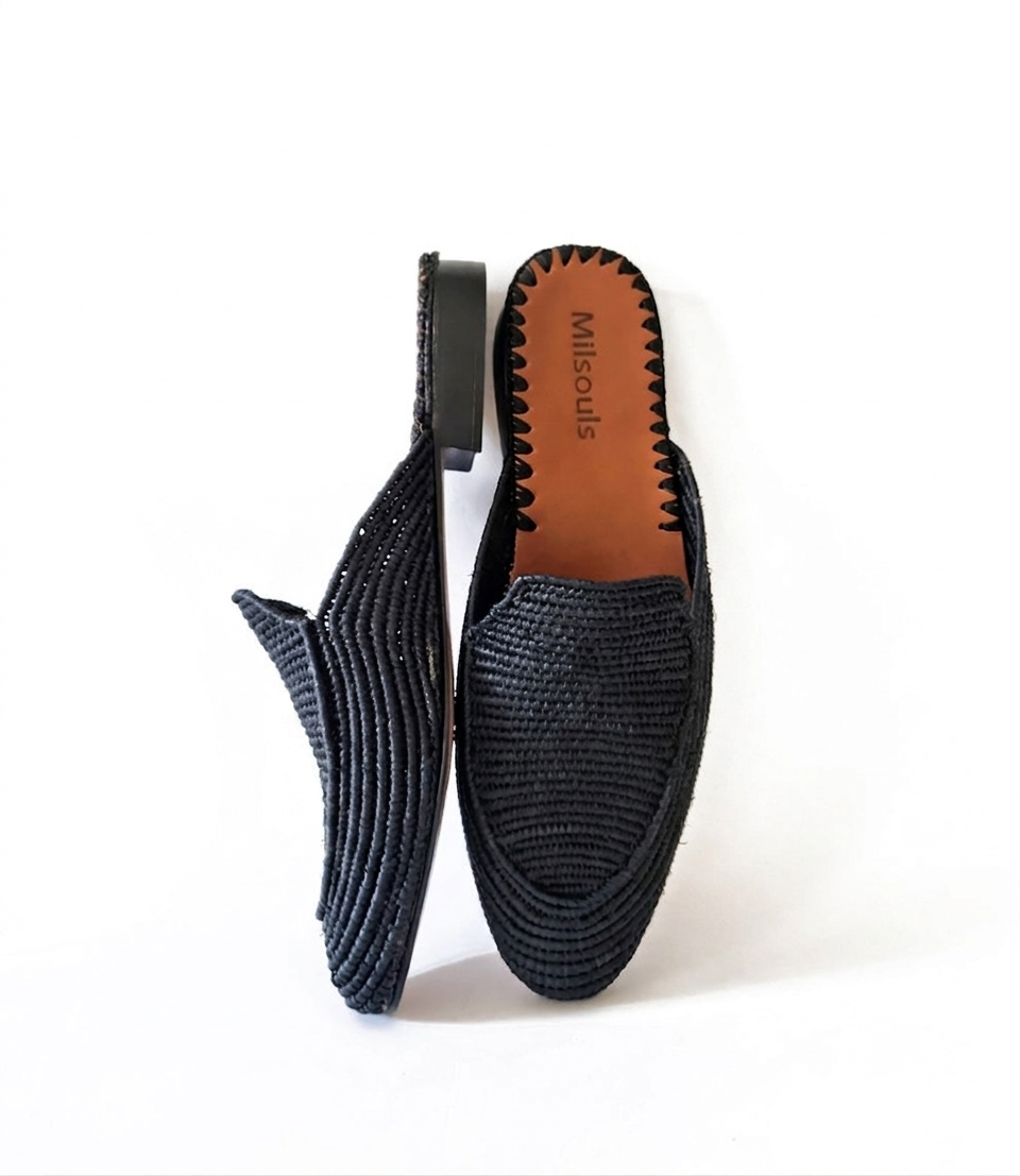 MULES EN RAPHIA SAINT GLANDS