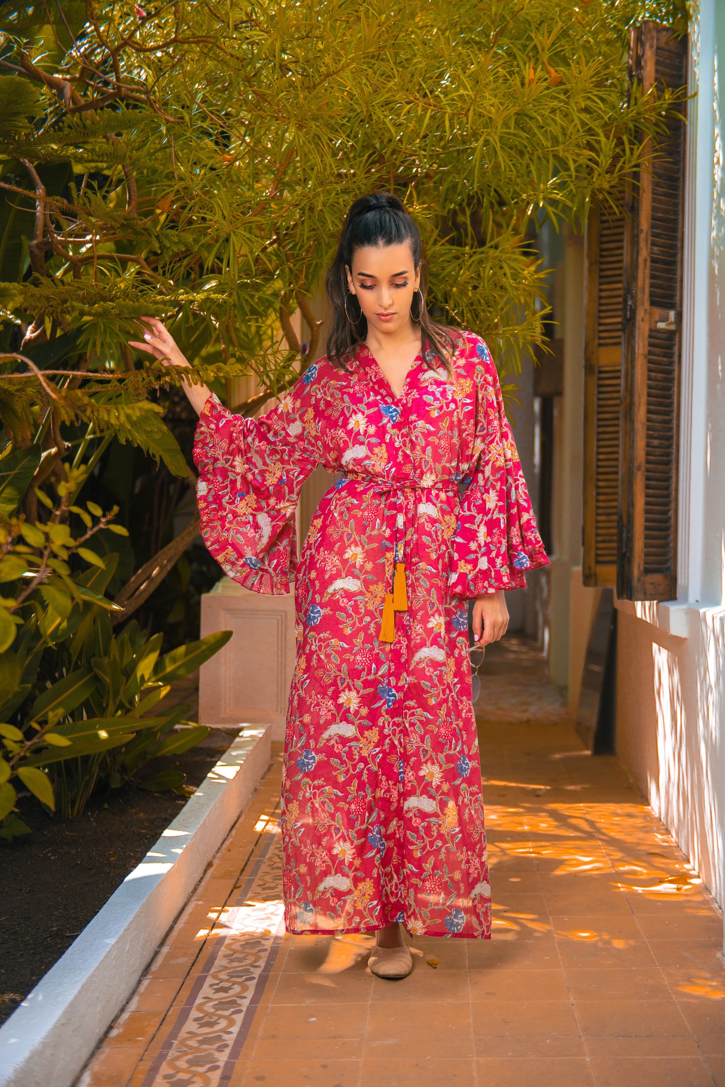 CABO FLORAL KAFTAN