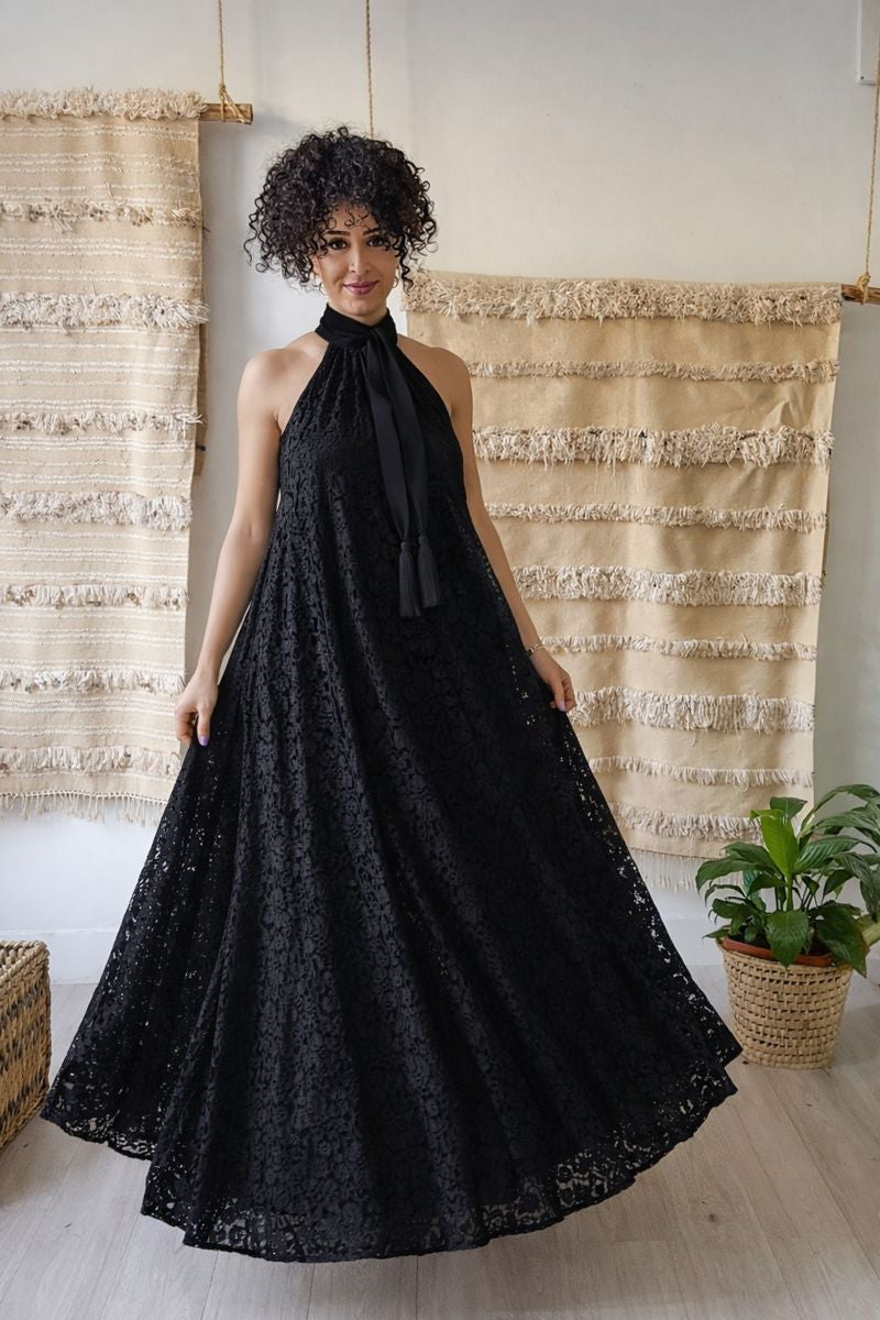 SOHO LACE BLACK DRESS - Milsouls