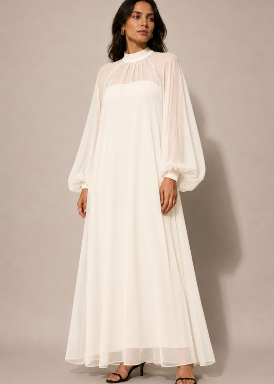 CREAMY DRESS
