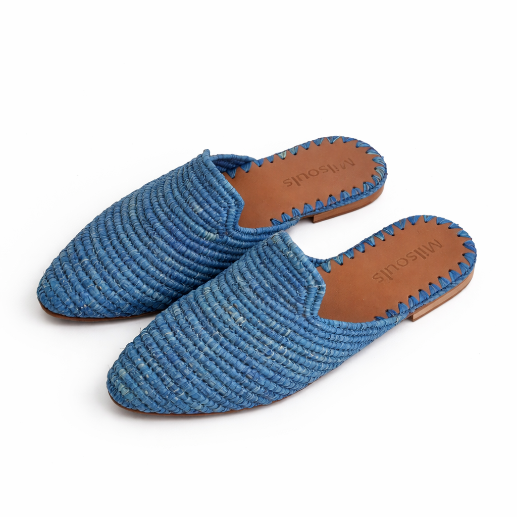 BABOUCHE EVA BLEU