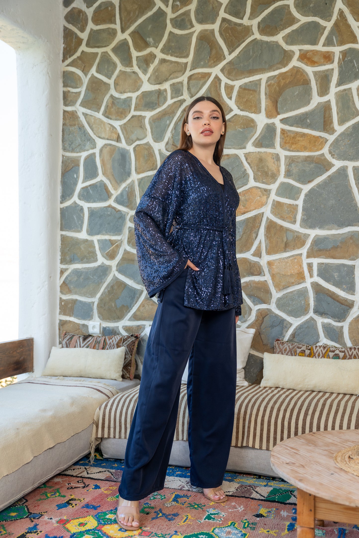 SEQUIN NAVY SET