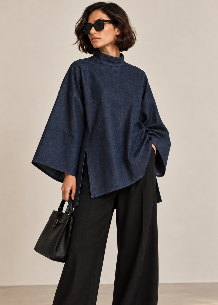 RAY DENIM TOP
