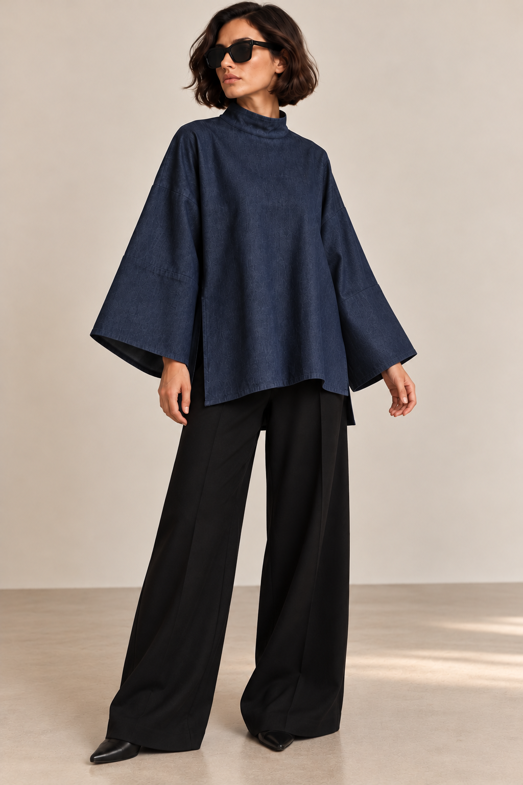 RAY DENIM TOP