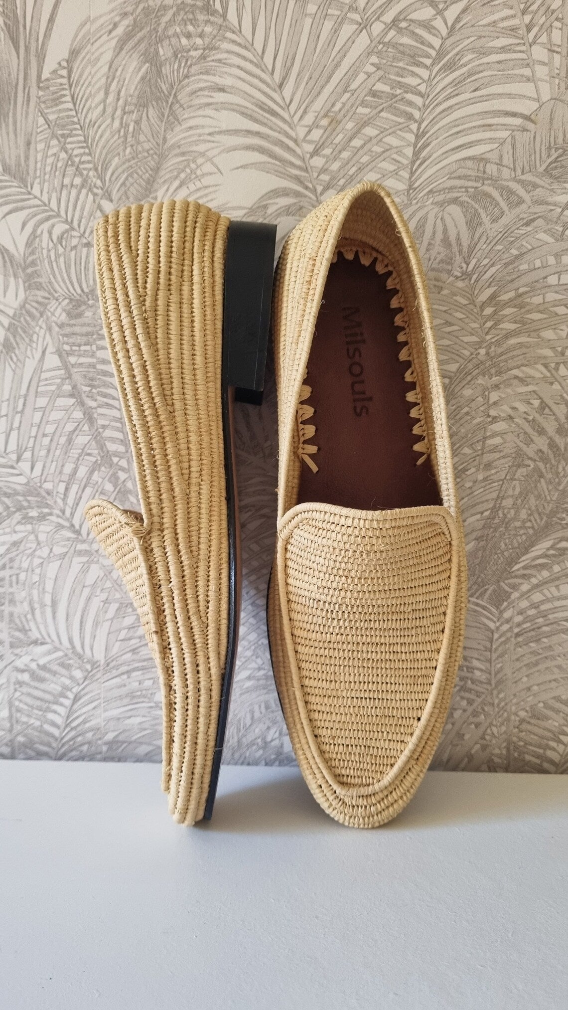 PLAIN RAFFIA LOAFER