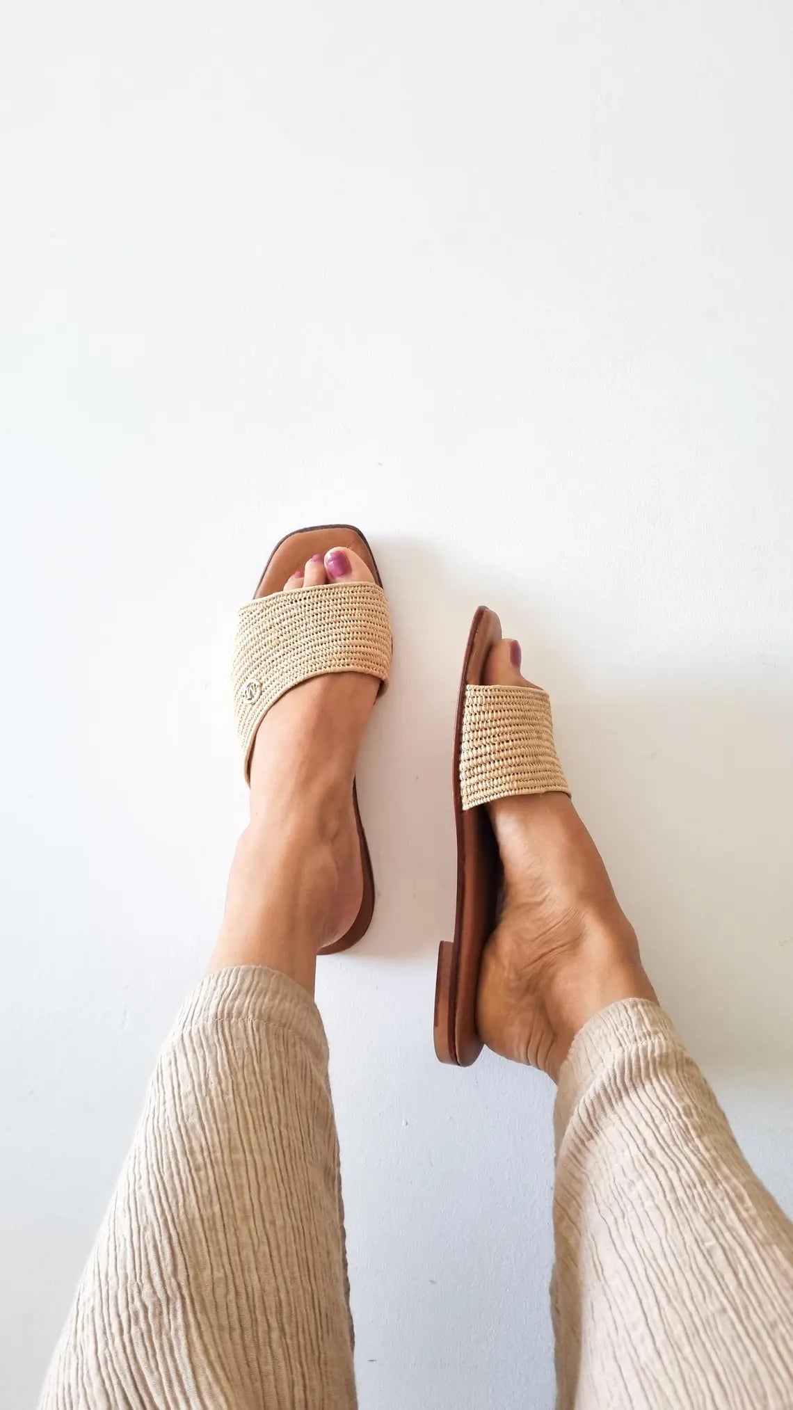 EVE RAFFIA SANDLAS