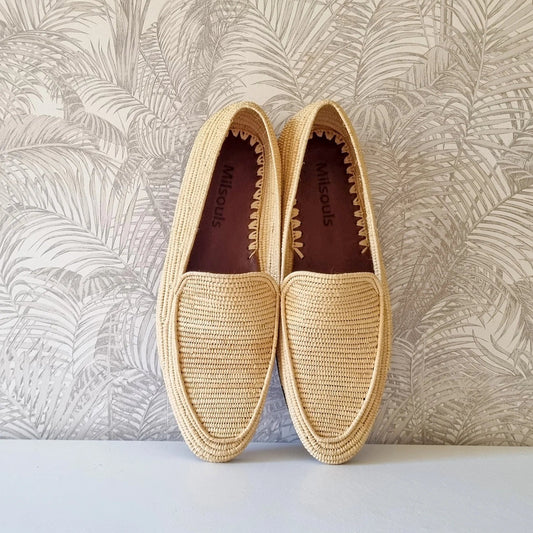 PLAIN RAFFIA LOAFER