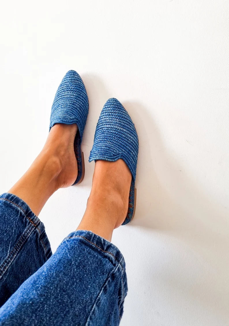 BABOUCHE EVA BLEU