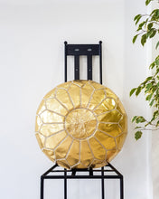 GOLD LEATHER POUF - Milsouls