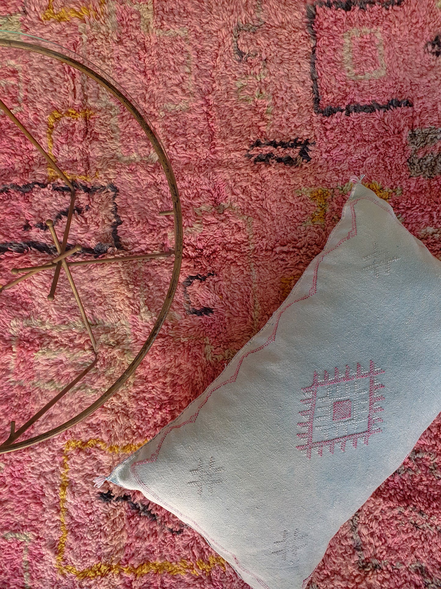 TAPIS MAROCAIN ROSE