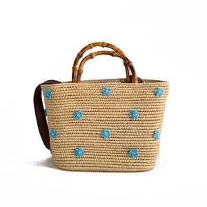 DAISY RAFFIA BASKET