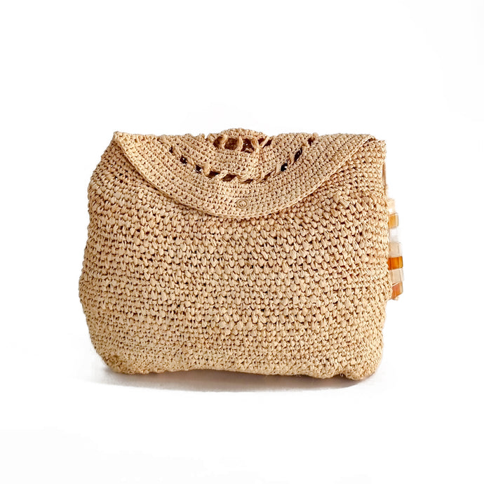 SALLY RAFFIA CLUTCH