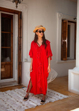 SICILY RED KAFTAN