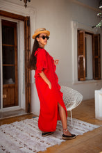 SICILY RED KAFTAN