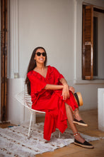 SICILY RED KAFTAN