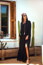 SAINT STRIPES KAFTAN - BLACK