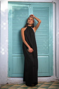 SOHO BLACK LINEN DRESS