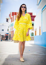 GOLDEN LIME LINEN DRESS - Milsouls